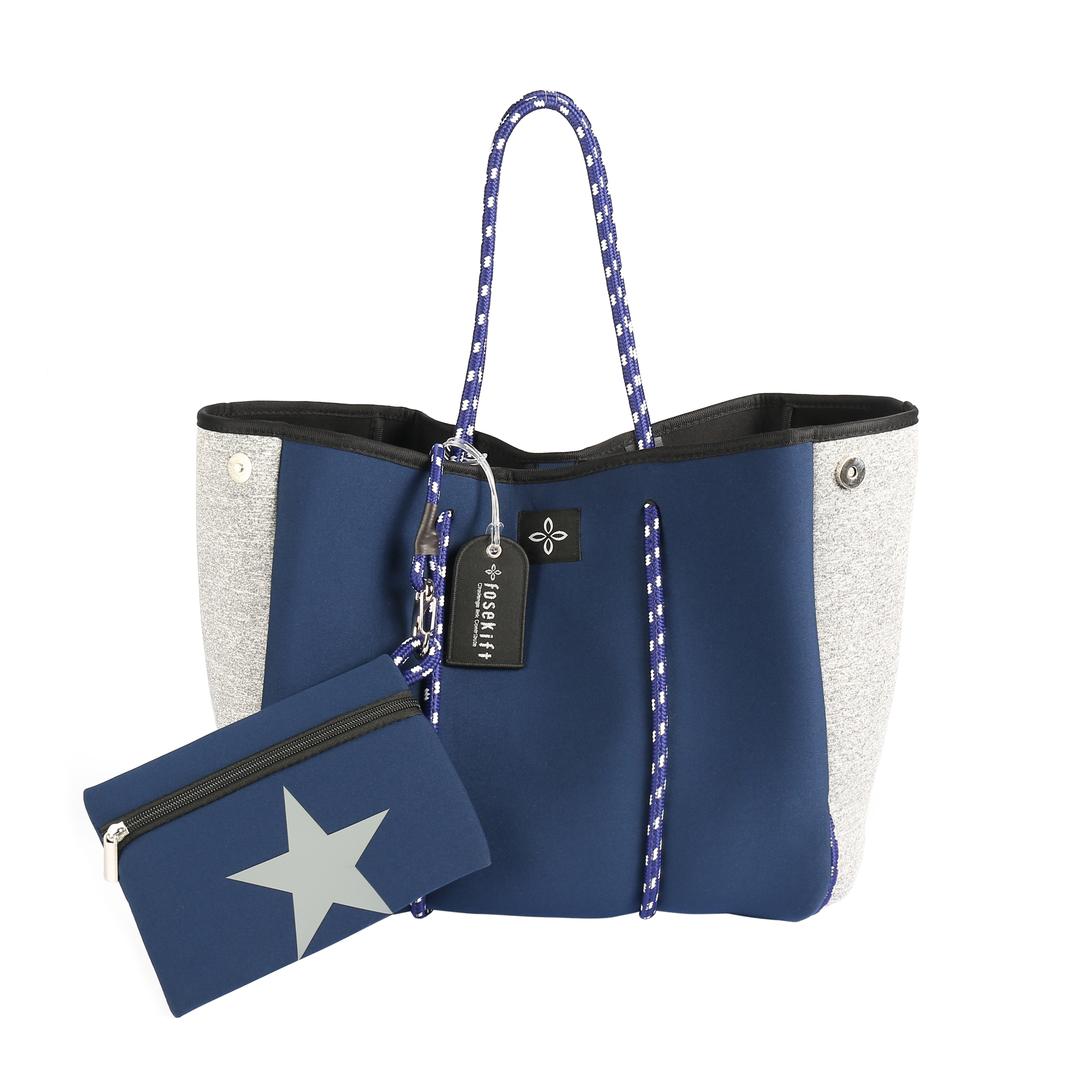 ネオプレントートバッグ ポーチ付き 】 Navy/Star | 共感をつなぐ