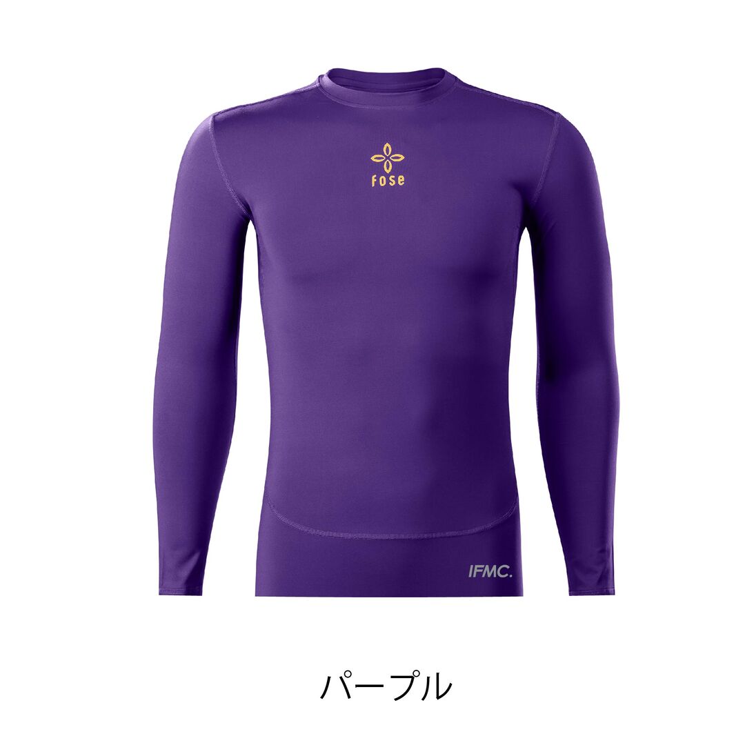 丸首長袖パープル】IFMC.×FoseKift アンダーシャツ | 共感を