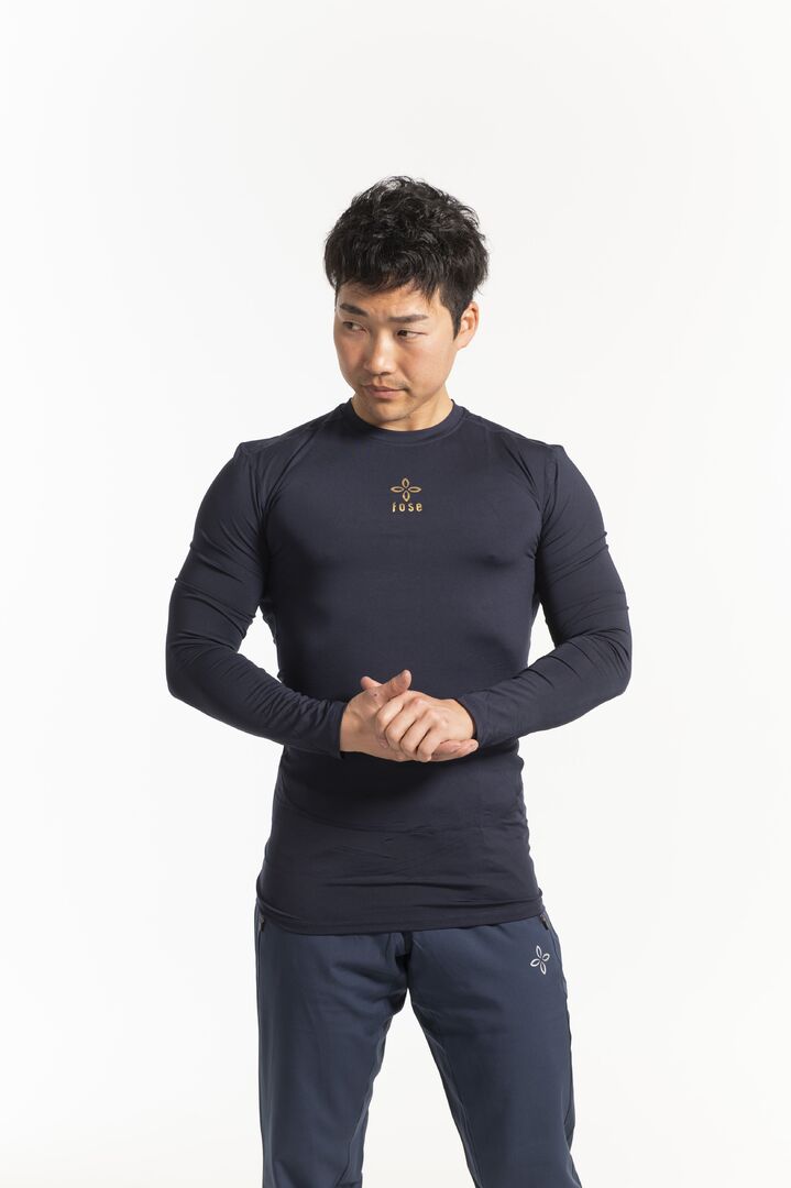 丸首長袖ロイヤルブルー】IFMC.×FoseKift アンダーシャツ | 共感