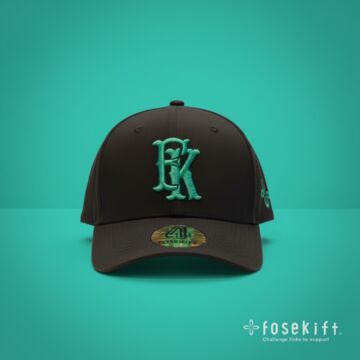 【FoseKift Heritage FK Cap Black×TurquoiseGreen】