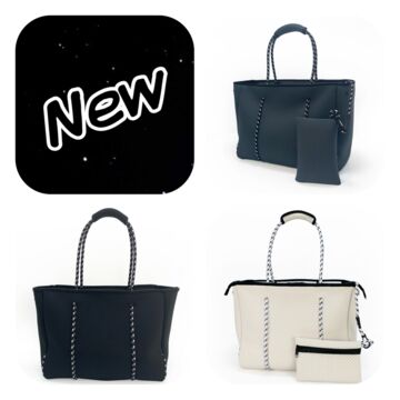 【ネオプレントートバッグ ポーチ付き 】(White/Black/Gray)