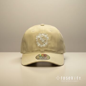 【FoseKift Ladies FK Flower Wreath Cap Beige×White】