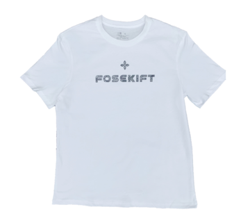 【FoseKift Tシャツ幾何学模様】White