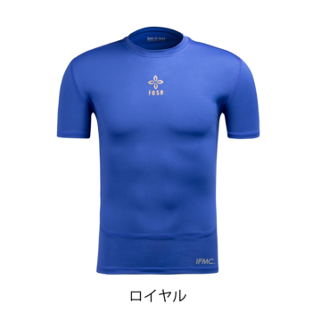 【丸首半袖ロイヤルブルー】IFMC.×FoseKift アンダーシャツ