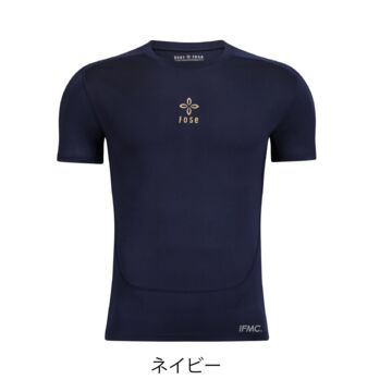 【丸首半袖ネイビー】IFMC.×FoseKift アンダーシャツ