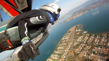 ブラジルの首都上空