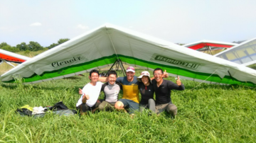 世界チャンピオンと一緒にゴール!